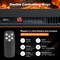 Electric Fireplace in-Wall Recessed with Remote Control and Adjustable Color and Brightness